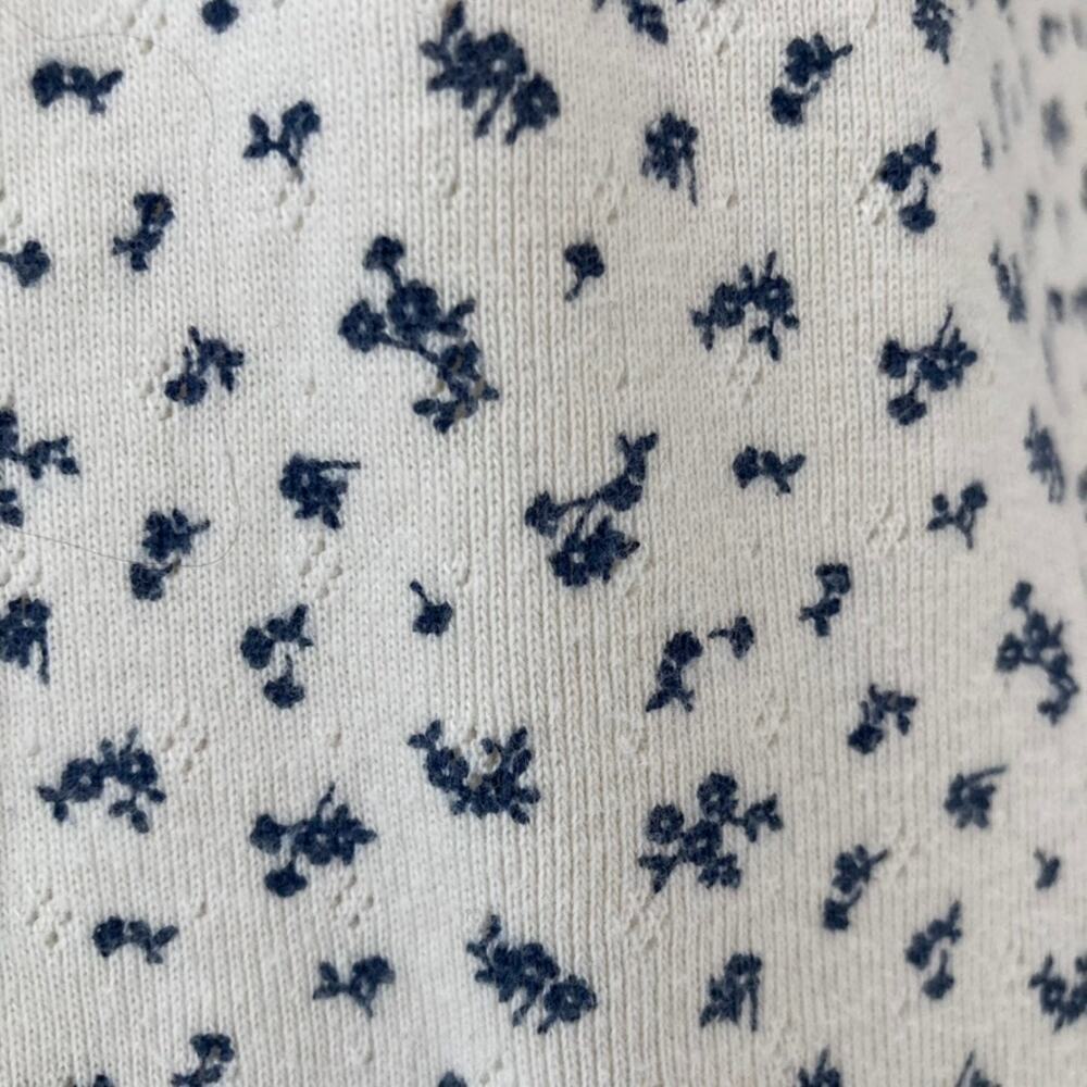 Brandy Melville Pointelle Knit Cottagecore Floral Matching Set Loungewear - Picture 8 of 10